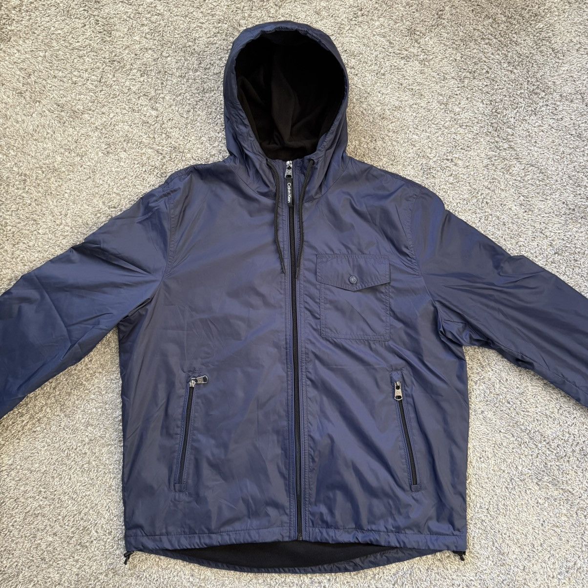 Calvin Klein 🔴Calvin Klein Jacket Size Large Navy Blue Hood Size US L / EU 52-54 / 3 - 2 Thumbnail