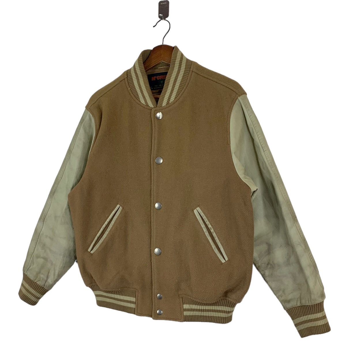 McGregor × Vintage 🔥🔥VINTAGE MCGREGOR VARSITY BOMBER LEATHER WOOL JACKET Size US L / EU 52-54 / 3 - 2 Thumbnail