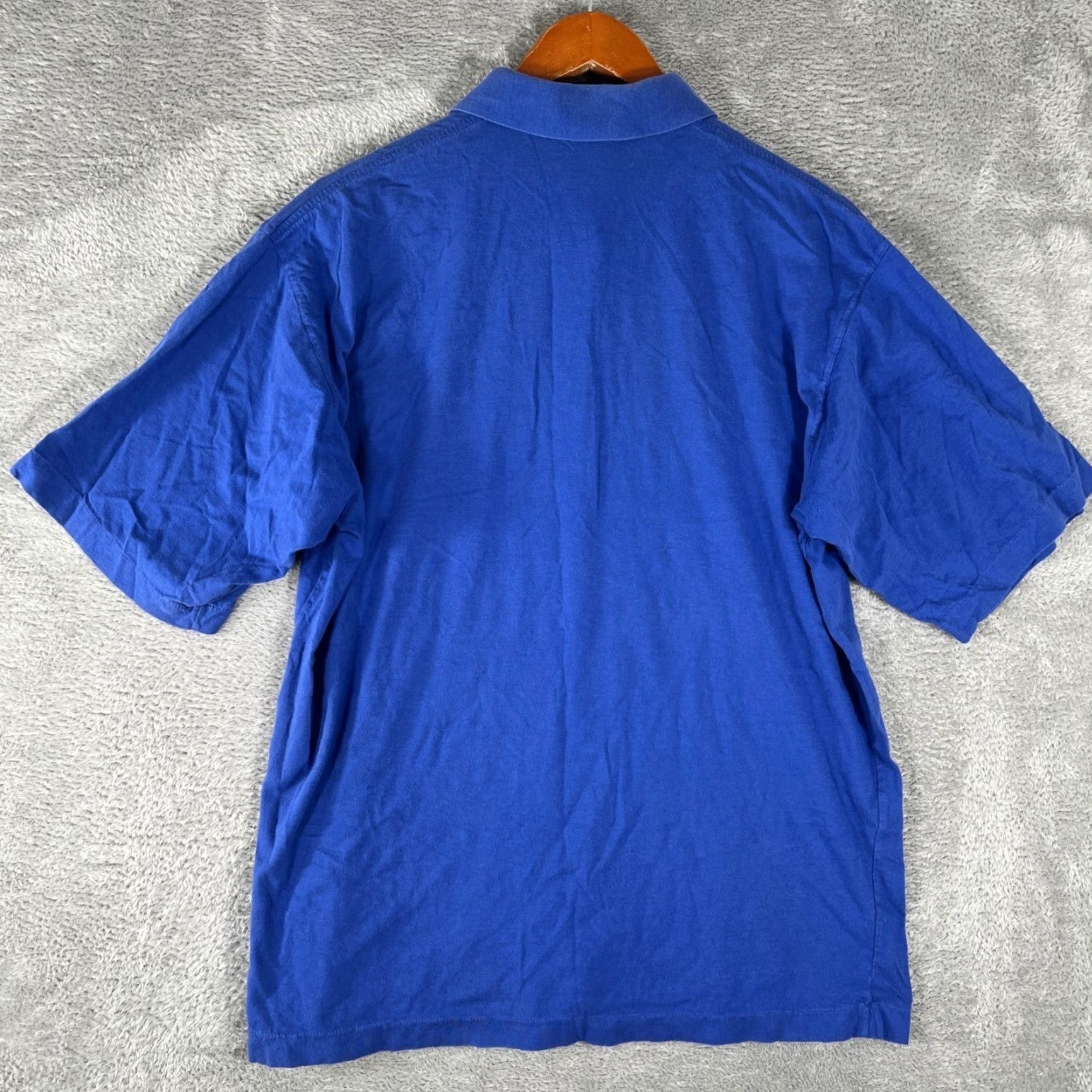 Nike VINTAGE Nike Polo Shirt Mens L Blue Embroidered Swoosh Logo 90s Sportswear Size US L / EU 52-54 / 3 - 2 Thumbnail