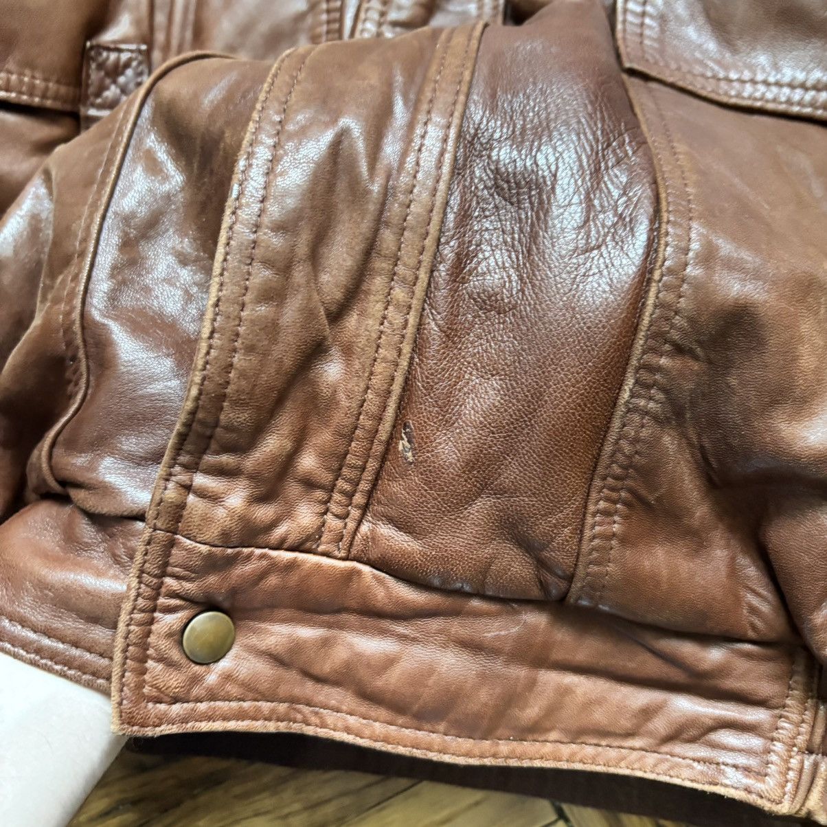 Hysteric Glamour St.Michael Brown A-2 Leather Jacket vintage moto Size US M / EU 48-50 / 2 - 6 Thumbnail