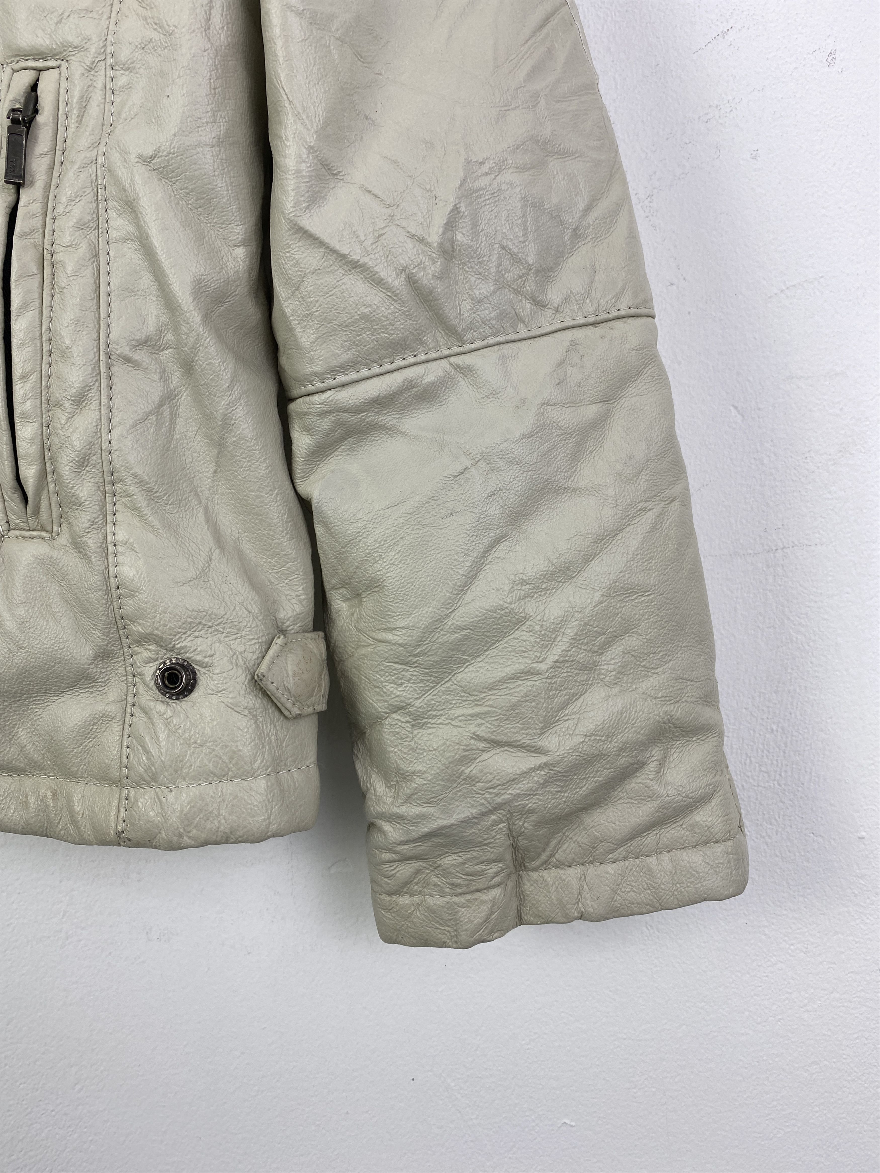 Other Vintage Roberto Massini Distressed Leather Jacket J0127 Size US L / EU 52-54 / 3 - 5 Thumbnail