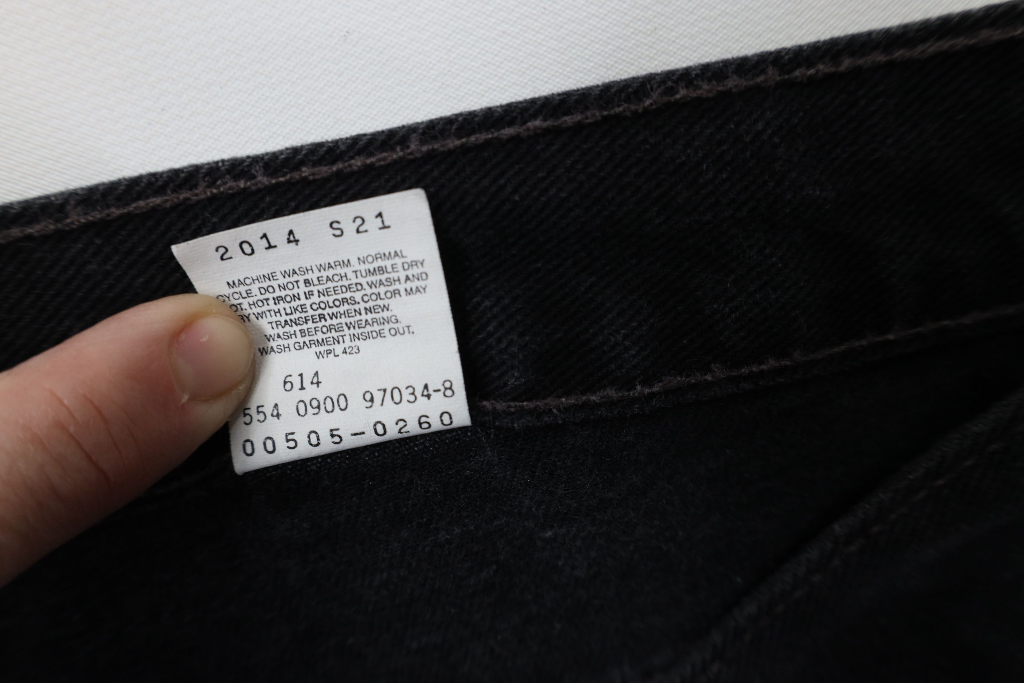 Levi's Vintage Y2K Levis 505 Straight Leg Denim Jeans Black USA Size US 38 / EU 54 - 8 Thumbnail