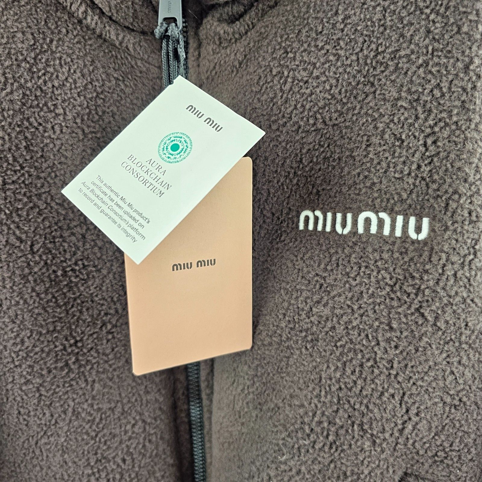 Miu Miu MIU MIU Dark Brown Jacket New & Authentic Size ONE SIZE - 7 Thumbnail