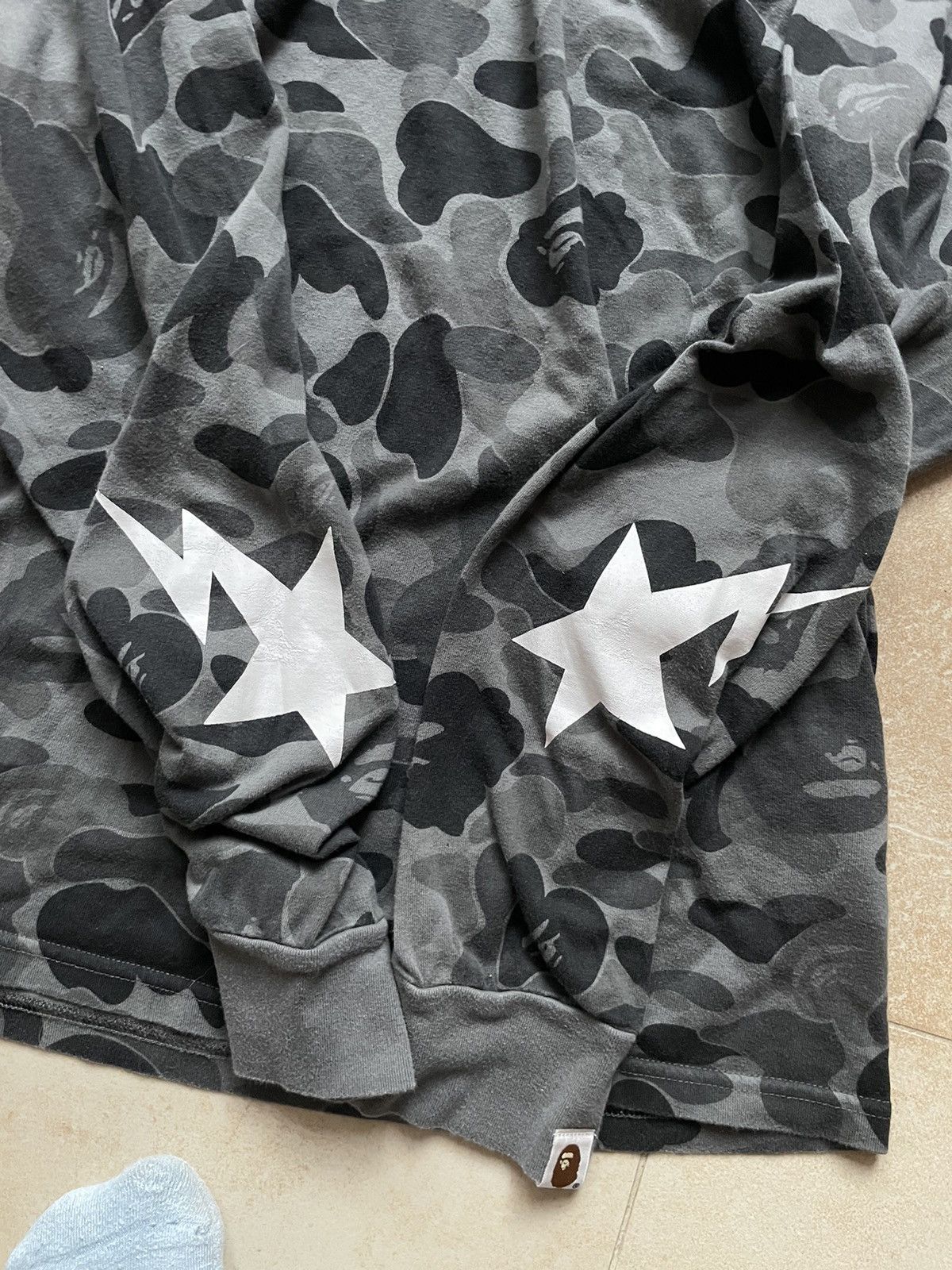 Bape A bathing ape BAPE grey camo longsleeve size L , bape Shark Size US XL / EU 56 / 4 - 3 Thumbnail
