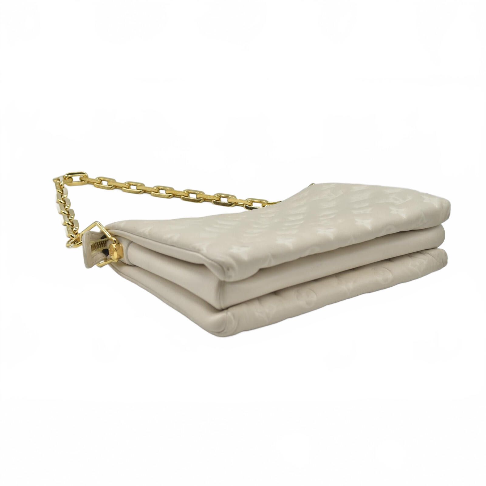 Louis Vuitton $4950 Louis Vuitton Lambskin Embossed Monogram Coussin PM Size ONE SIZE - 8 Thumbnail