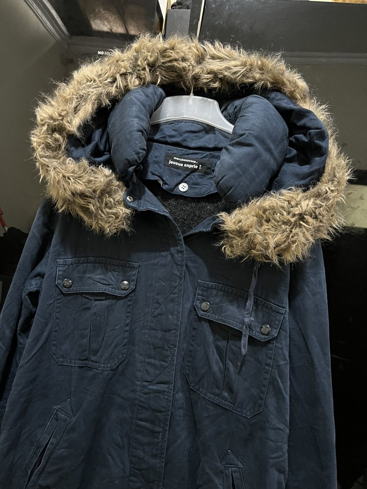 14th Addiction × Issey Miyake × mercibeaucoup Mercibeaucoup Fur Parka Vkei Style Size S / US 4 / IT 40 - 1 Thumbnail