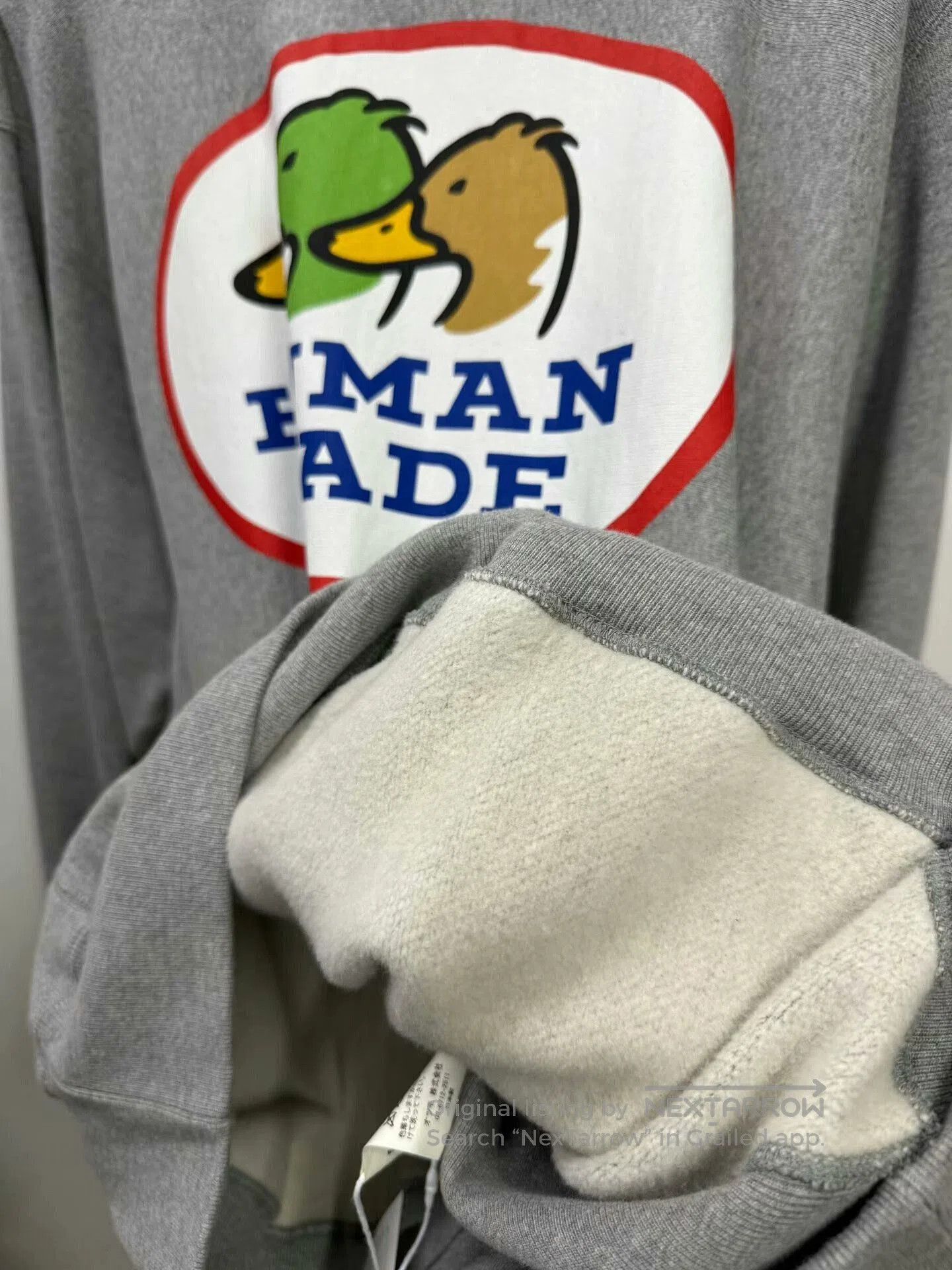 Anonymous Club humanmade grey hoodie with classic duck print. Size US XXL / EU 58 / 5 - 5 Thumbnail
