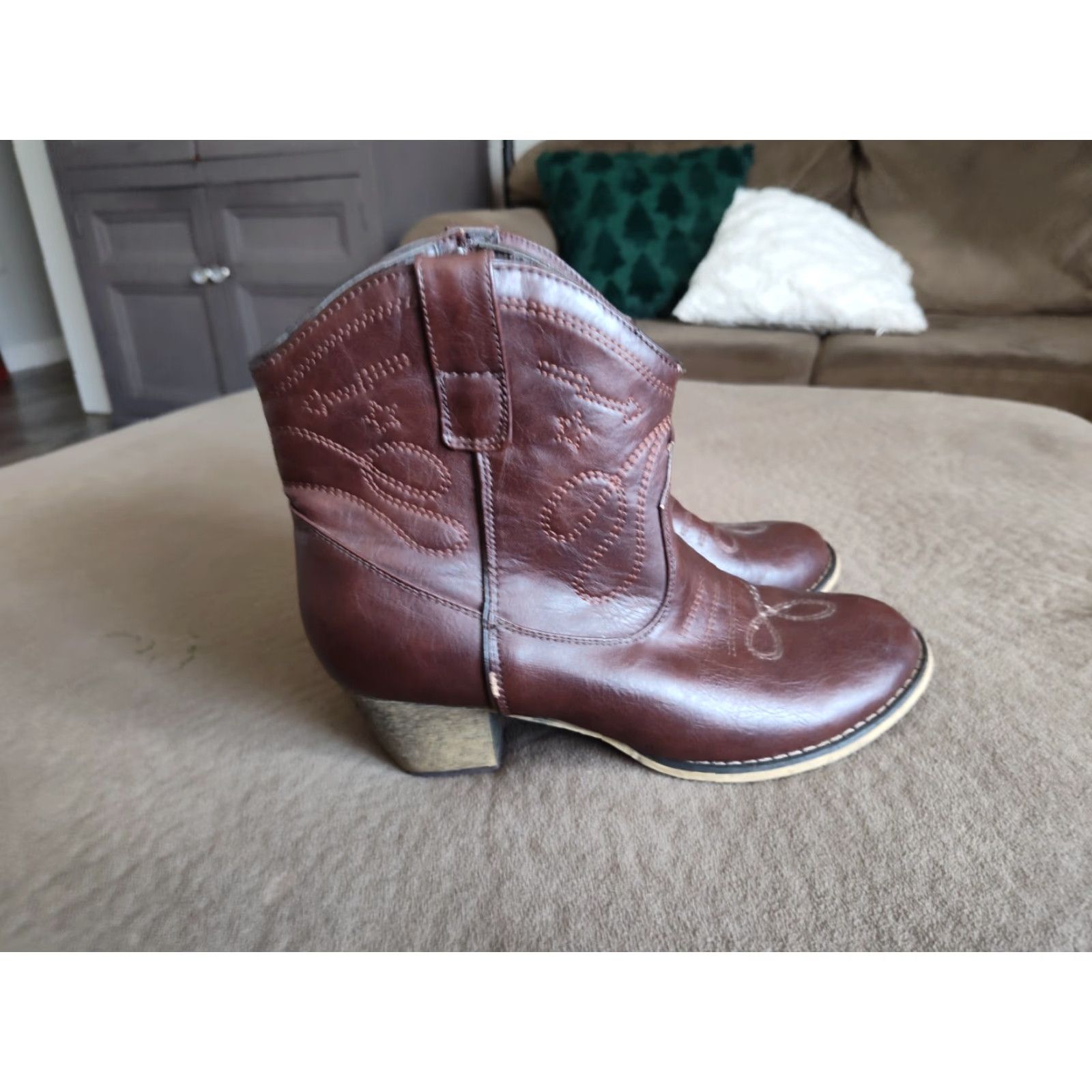 Vintage VINTAGE Wild Eddie Moran Chelsea Ankle Boots Women's Jackie Brown 8.5 Zipper Boots Female Size 8.5 Brown Size US 8.5 / IT 38.5 - 4 Thumbnail