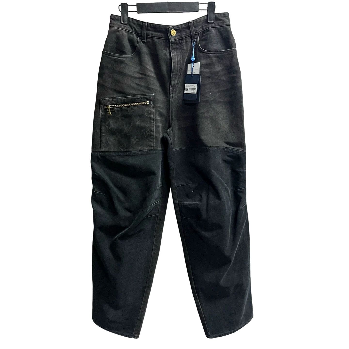 Louis Vuitton Louis Vuitton Craggy Monogram Denim Jeans 29 Size US 29 - 1 Thumbnail