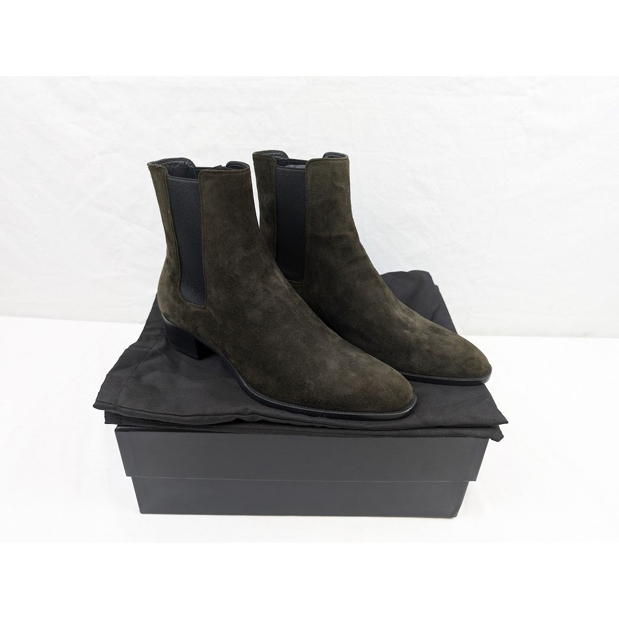 Saint Laurent Paris o1rshd1 Wyatt 40 Chelsea Cachemire Boots in Sabble Brown Size US 11 / EU 44 - 21 Thumbnail