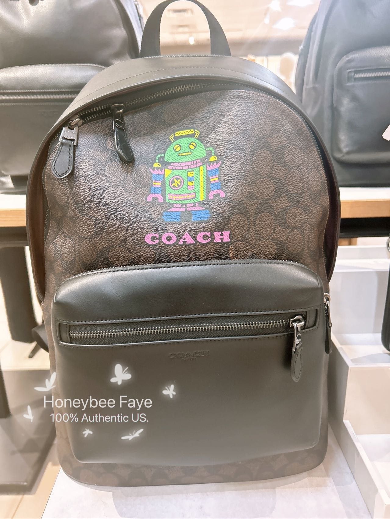 Coach Cosmic Coach West Backpack With Robot Print CW326 Size ONE SIZE - 1 Thumbnail