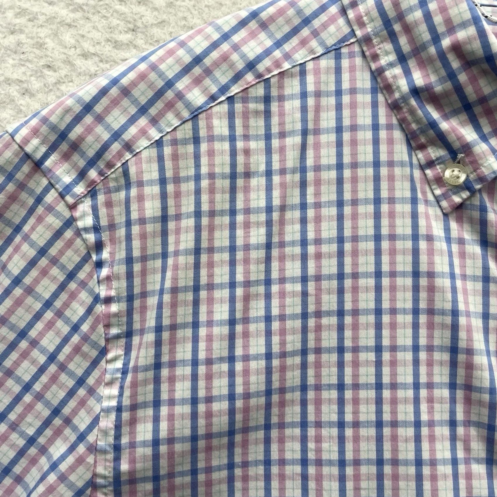 Vineyard Vines Vineyard Vines OTG Shirt Mens Small On The Go Brr Pink Tattersall Performance Size US S / EU 44-46 / 1 - 4 Thumbnail