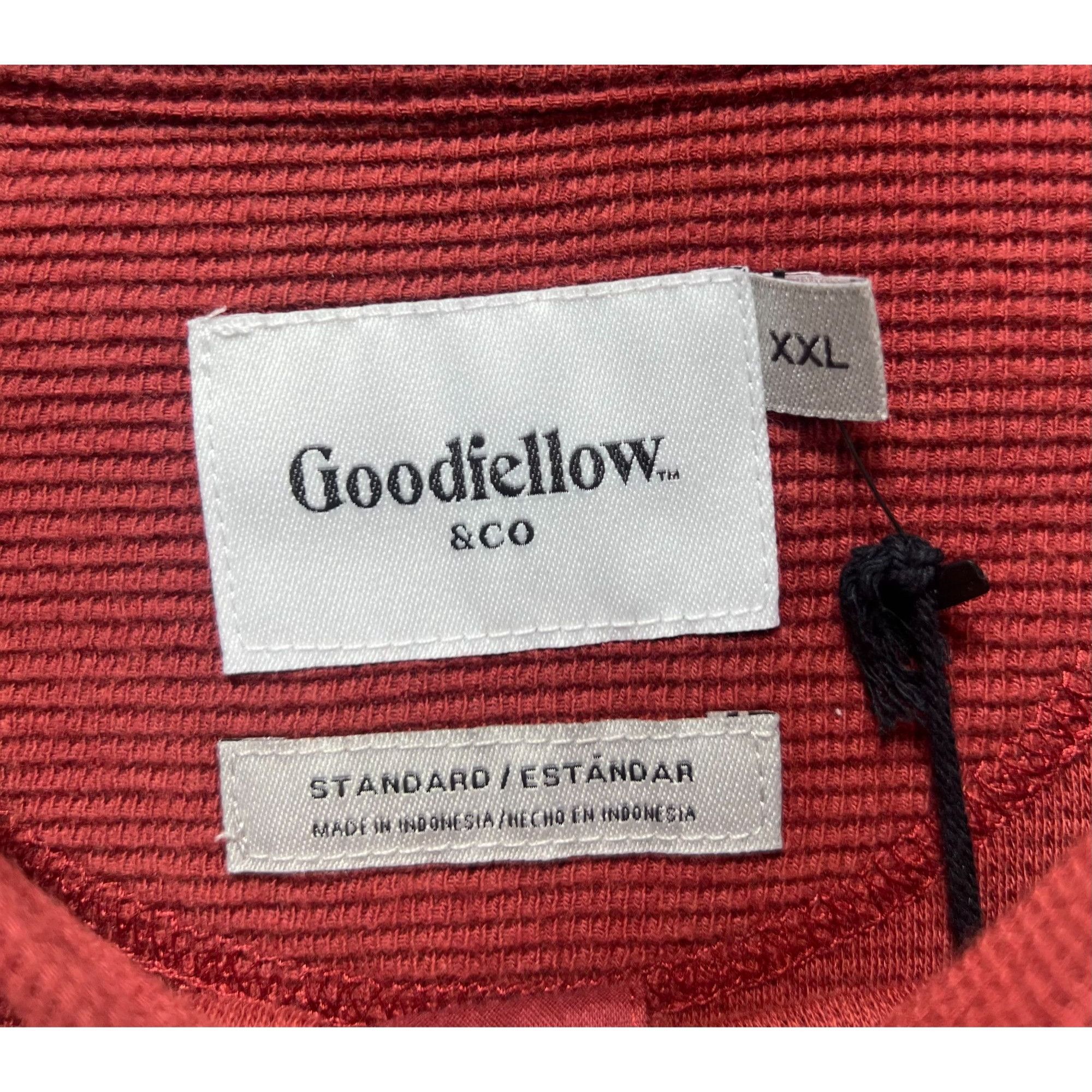 Other GoodFellow - Men's Long Sleeve Henley T-Shirt - Red - XXL Size US XXL / EU 58 / 5 - 11 Thumbnail