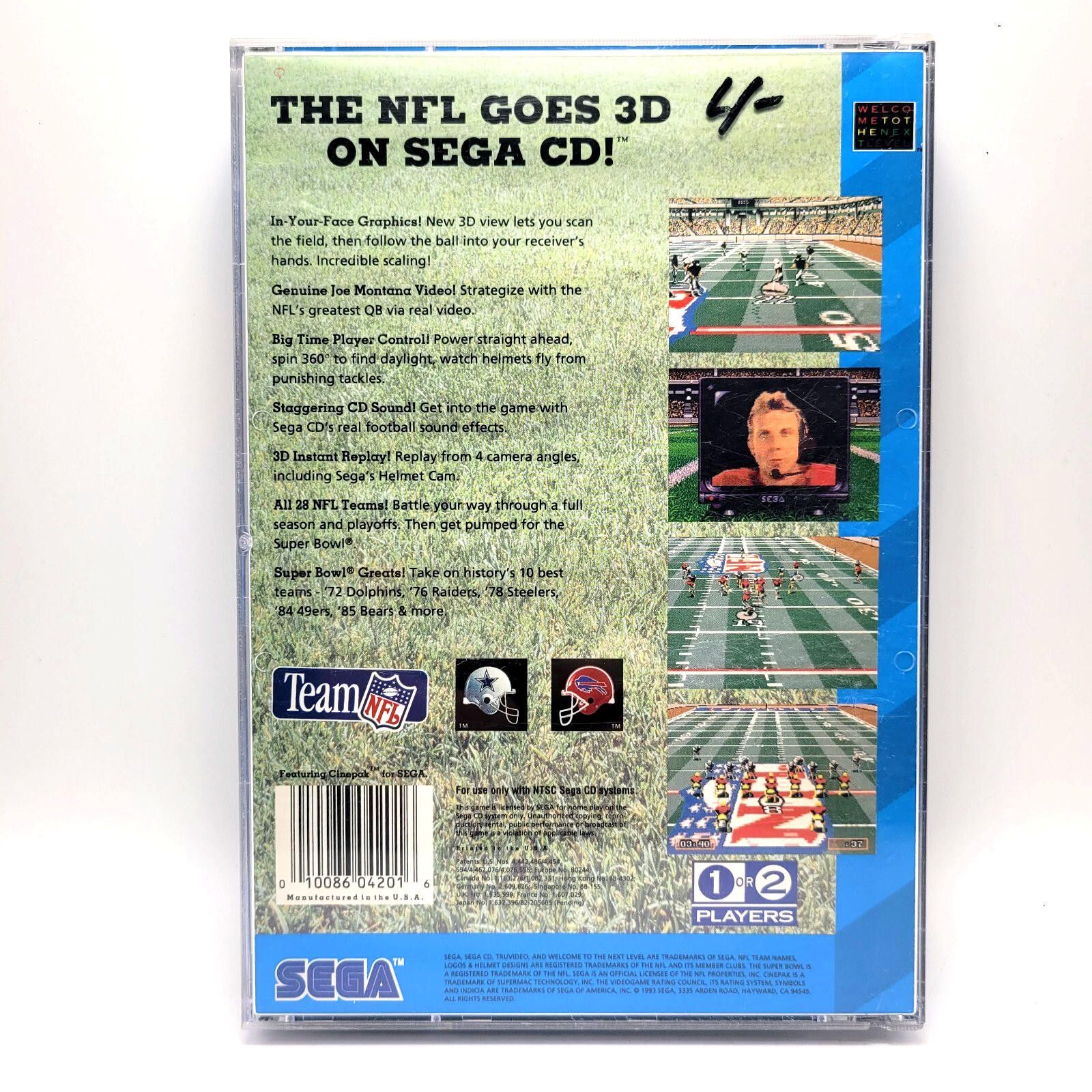 semanticdesign Joe Montana's NFL Football (Sega CD) Size ONE SIZE - 2 Thumbnail