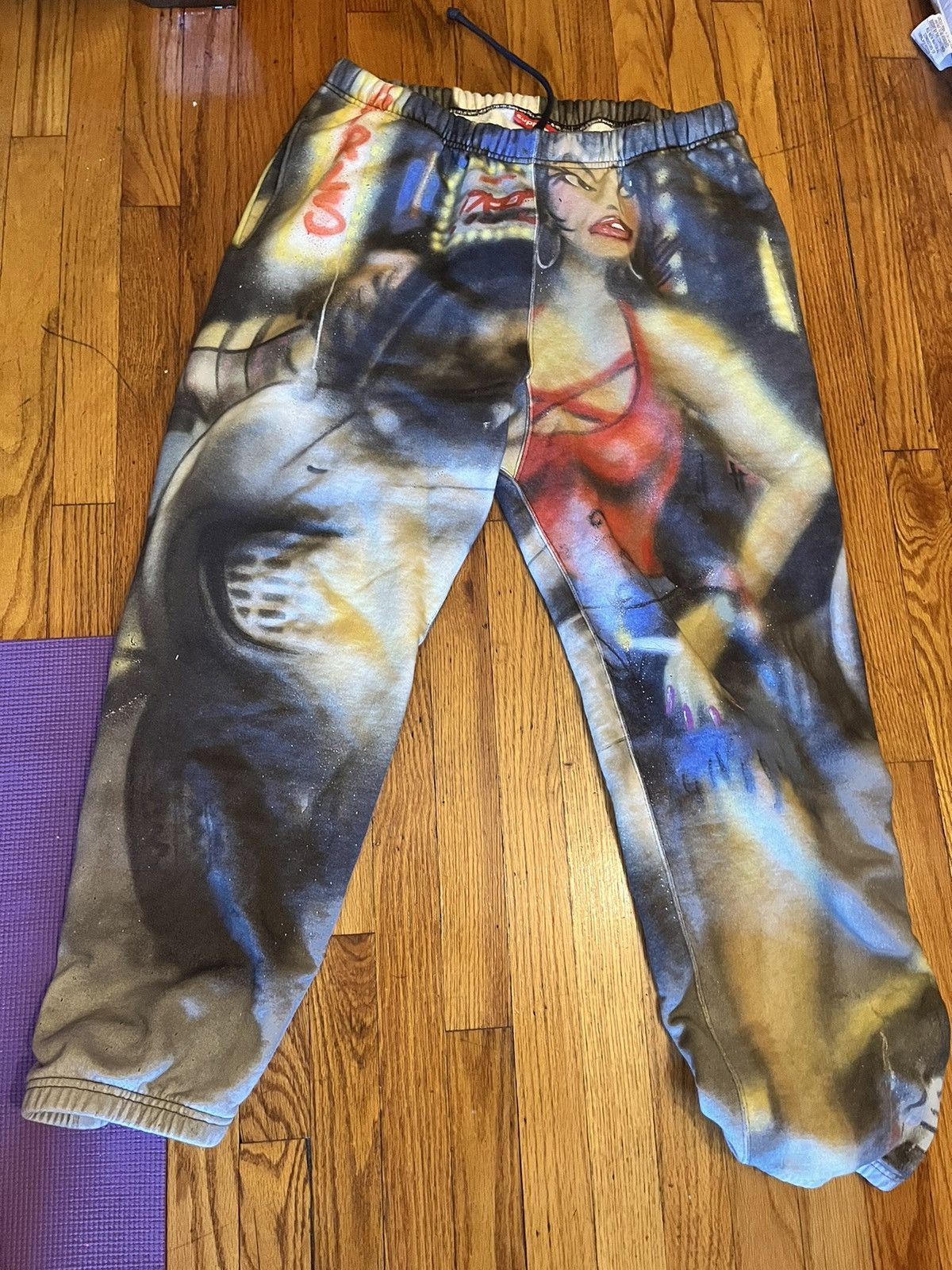 Supreme Supreme Lady Pink sweatpants | Grailed