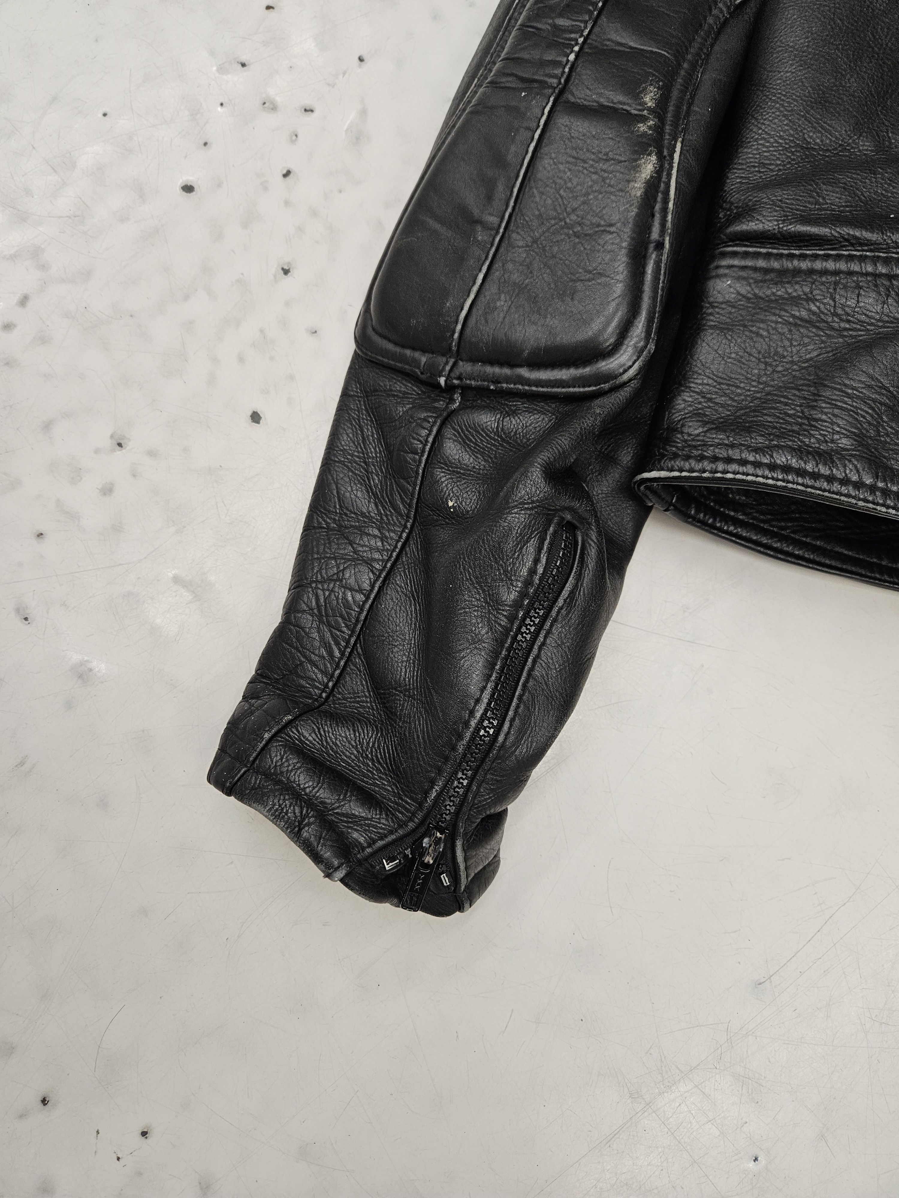 Genuine Leather × Vintage Vintage distressed biker racing leather jacket Size US S / EU 44-46 / 1 - 15 Thumbnail