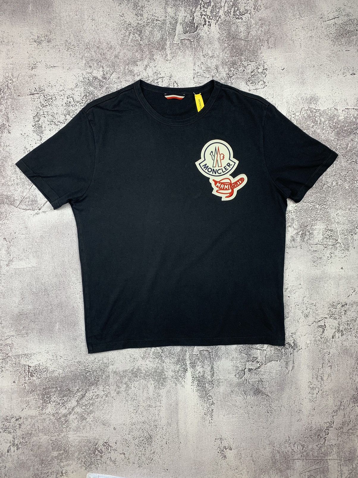 image of Moncler Genius Mami Wata T Shirt in Dark Blue, Men's (Size Medium)