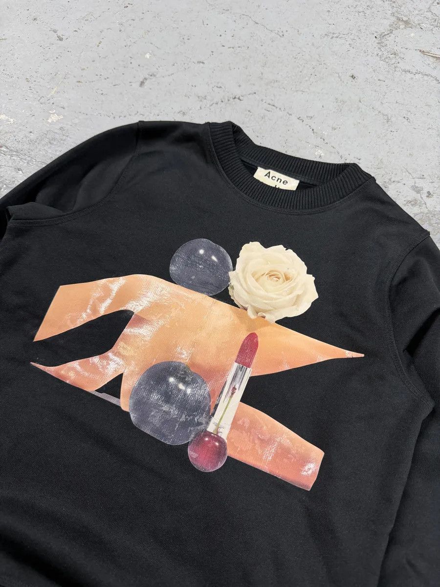 Acne Studios SS2015 Acne Studios Black Vernina B Blur Crewneck Sweater Size XXS / US 00 / IT 34 - 5 Thumbnail