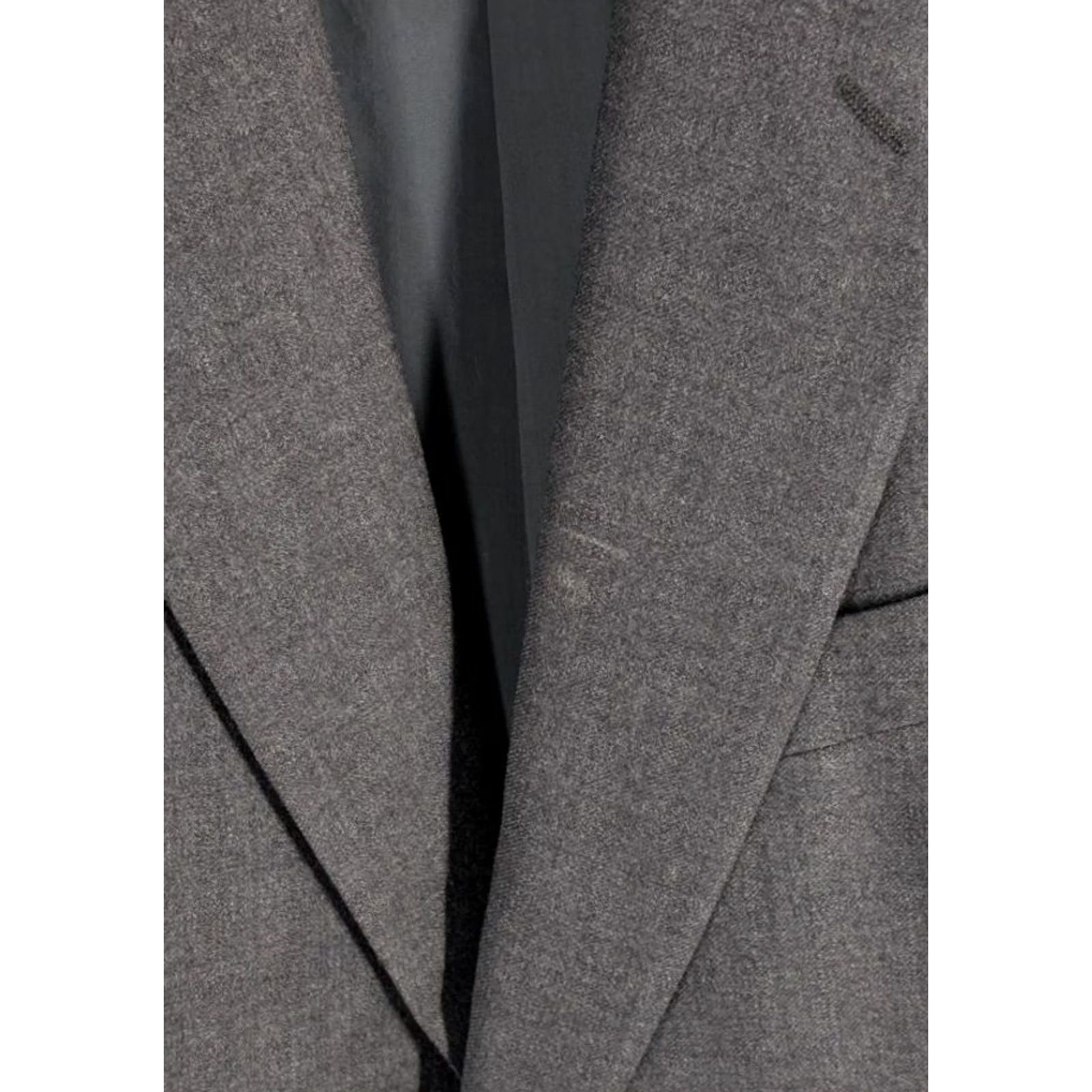 Calvin Klein VINTAGE Calvin Klein Collection Blazer Jacket Mens 42 Regular Wool Gray Italy GFT 90s Contemporary/Office Classic Size 42R - 6 Thumbnail