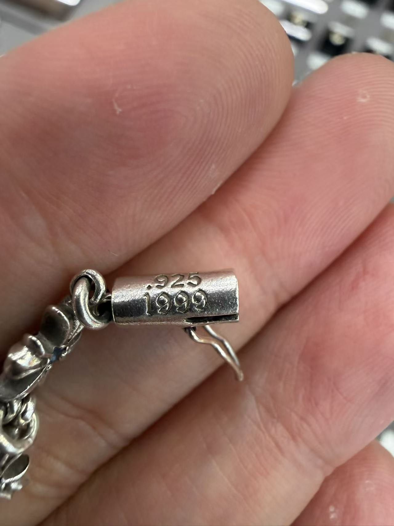 Chrome Hearts Chrome Hearts Sapphire TinyE Silver Bracelet Size ONE SIZE - 4 Thumbnail