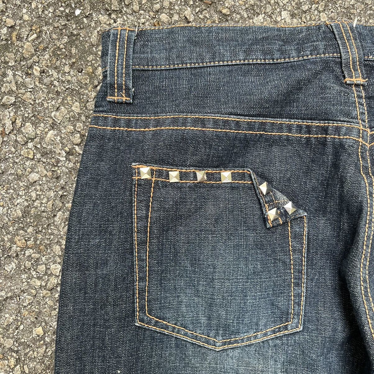 Japanese Brand Japanese Skulls Embroidery Denim Jeans Punk Style Size US 31 - 11 Thumbnail