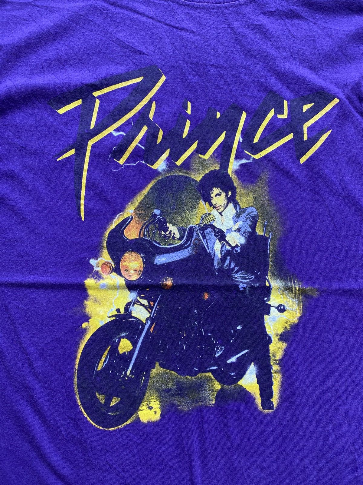 Band Tees prince men's motorcycle rain tee Size US XL / EU 56 / 4 - 2 Thumbnail
