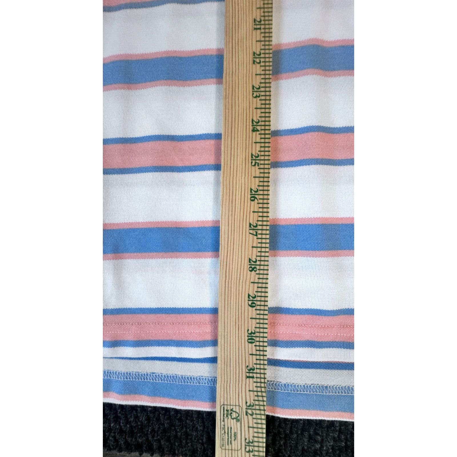 Izod VINTAGE Izod The Advantage Stretch Polo Shirt Short Sleeve Men's XL Blue Orange Striped Shirt Size US XL / EU 56 / 4 - 5 Thumbnail