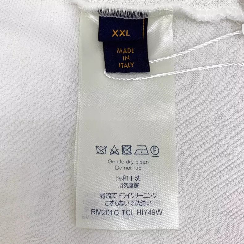 Louis Vuitton Louis Vuitton White Logo Cotton T -2505 Size XL / US 12-14 / IT 48-50 - 6 Thumbnail