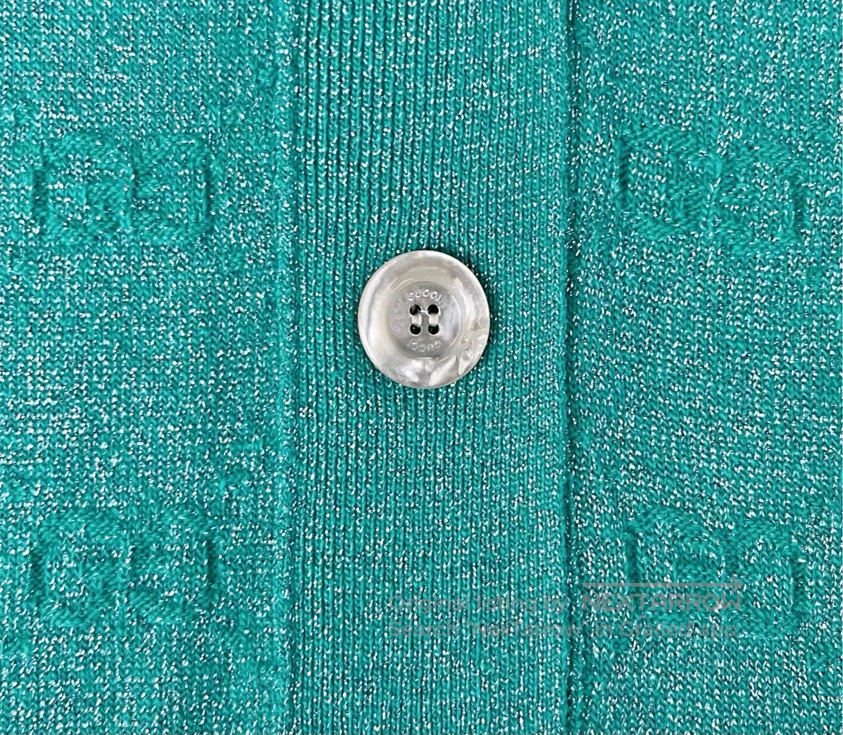 Gucci Guicci Green Glitter Knit Cardigan| Size US M / EU 48-50 / 2 - 5 Thumbnail