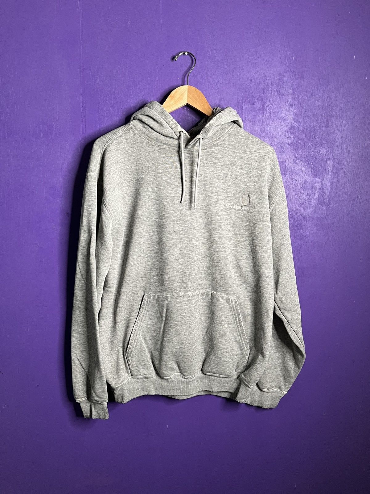 Carhartt × Vintage Vintage 00s Carhartt tonal logo essential hoodie Size US L / EU 52-54 / 3 - 1 Thumbnail