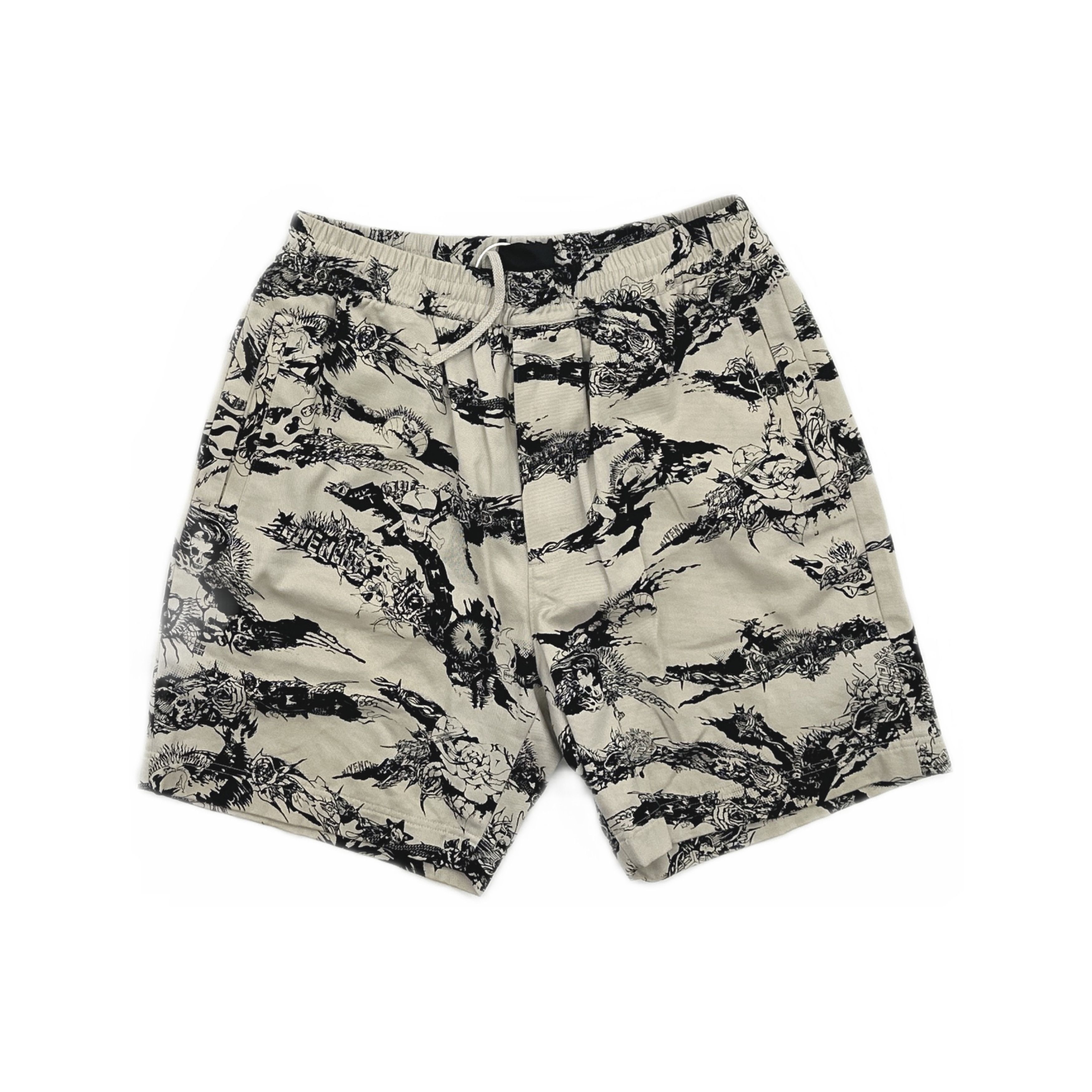 Givenchy Givenchy Gothic Print Shorts Size 32 Size US 32 / EU 48 - 1 Thumbnail