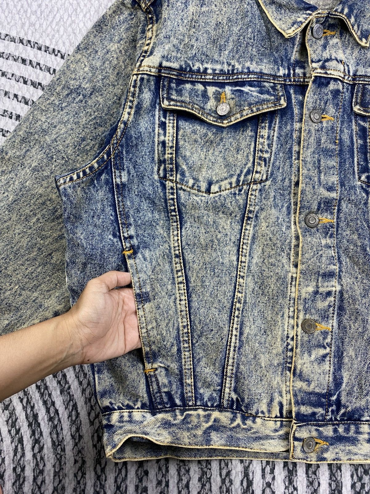Japanese Brand Vintage Holiday Out Blue Washed Trucker Denim Jacket Size US L / EU 52-54 / 3 - 7 Thumbnail