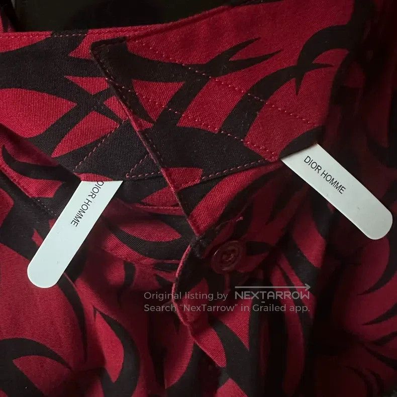 Dior Dior Size39 Dior Homme 18fw Black and Red Thorn Little Bee Size US XXS / EU 40 - 9 Thumbnail