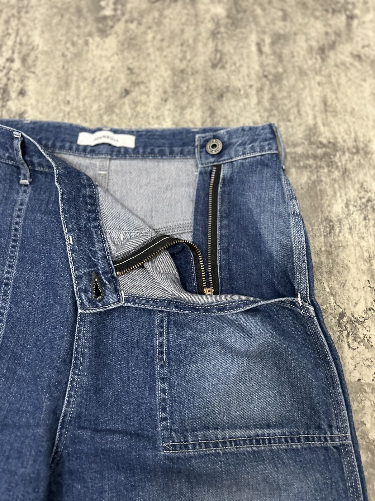 Japanese Brand × Johnbull JOHNBULL Wide Leg Waist Side Zipper Pans Size US 30 / EU 46 - 8 Thumbnail
