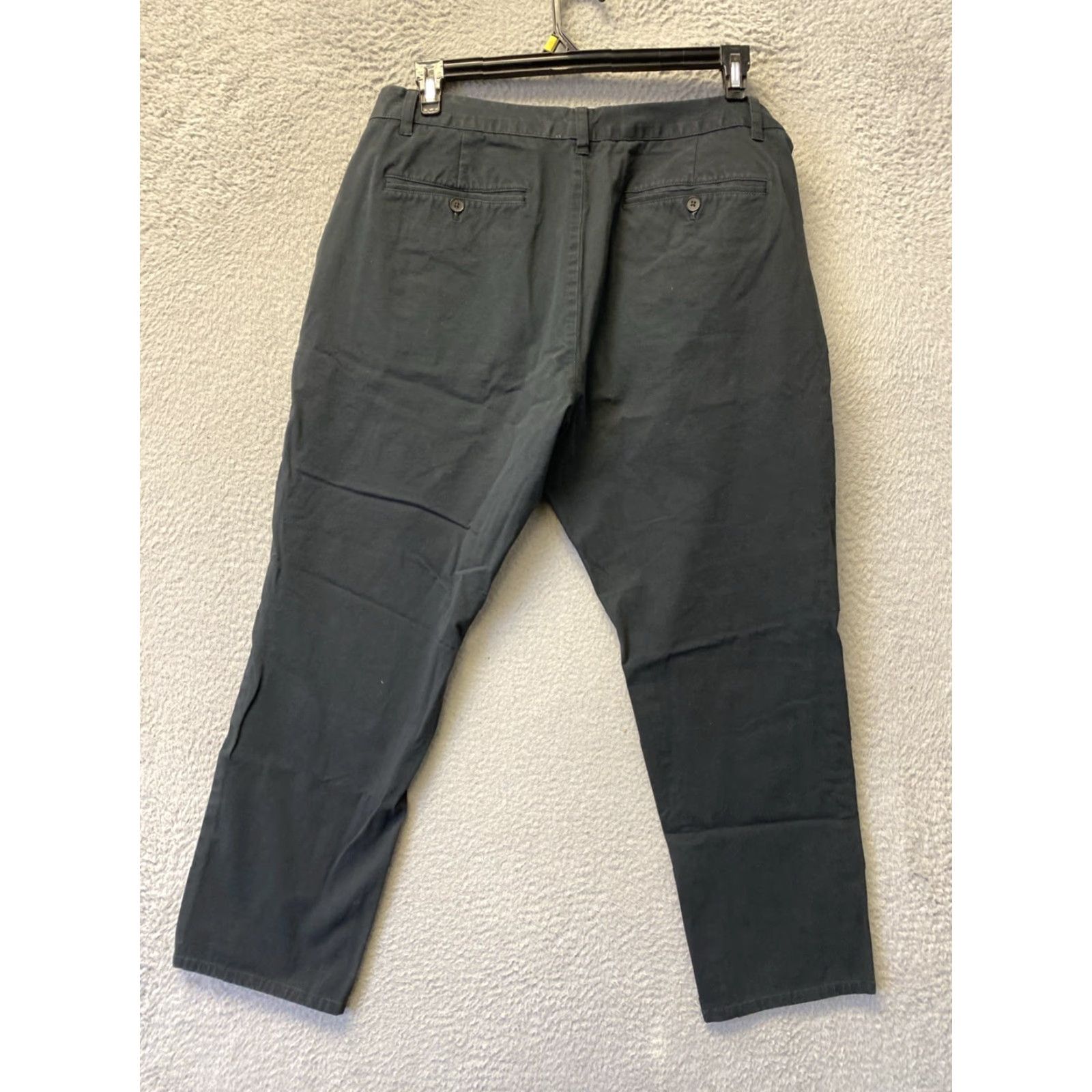 Bonobos Bonobos Slim Chino Pants Mens 36x28 Black Five Pocket Stretch Cotton Spandex Flat Front Straight Leg Casual Travel Button Zip Logo Size US 36 / EU 52 - 6 Thumbnail