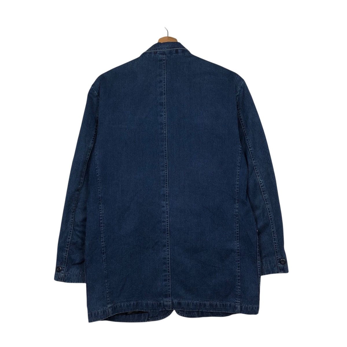 Vintage 📌Vintage Denim Jacket Indigo Worker Pagelo Issey Miyake Size US S / EU 44-46 / 1 - 9 Thumbnail