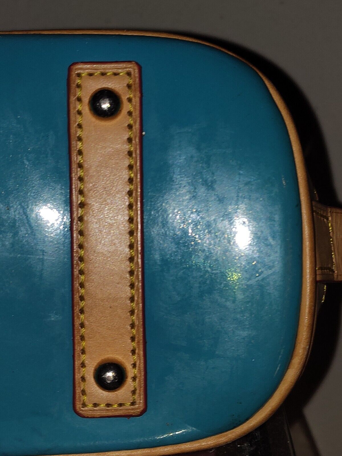 Dooney & Bourke Dooney and Bourke Darcy Turquoise Patent Leather Satchel Size ONE SIZE - 8 Thumbnail