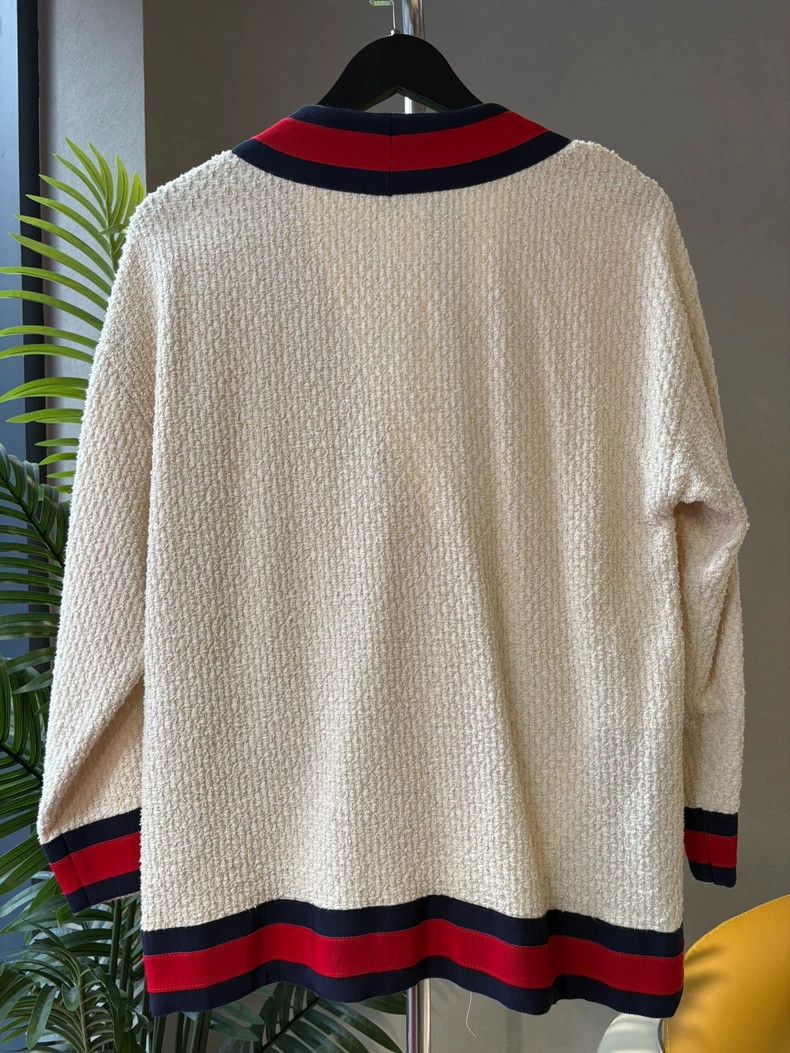 Gucci Gucci Size 36 Apricot striped cardigan jacket size 36 250 Size US XS / EU 42 / 0 - 2 Thumbnail