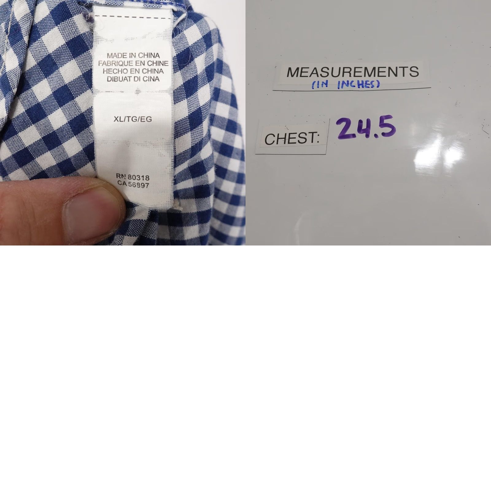 Lucky Brand VINTAGE Lucky Brand Shirt Men XL Cotton Gingham Plaid Button-Down Long Sleeve Casual Classic Size US XL / EU 56 / 4 - 8 Thumbnail