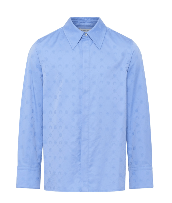 Marine Serre BNWT AW25 MARINE SERRE MOONOGRAM JACQUARD SHIRT 48 Size US M / EU 48-50 / 2 - 10 Thumbnail