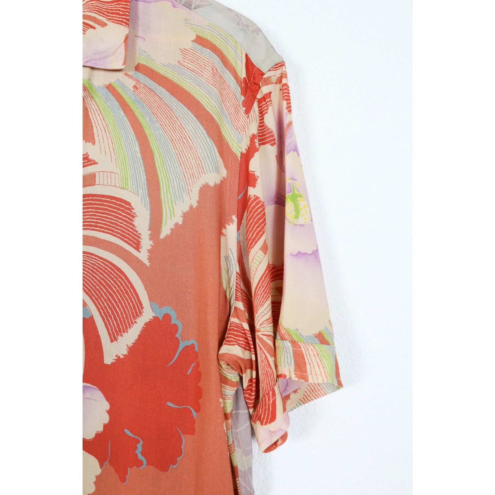Allsaints Allsaints Tsuru Japanese Printed Viscose Open Collar Shirt Size US S / EU 44-46 / 1 - 2 Thumbnail