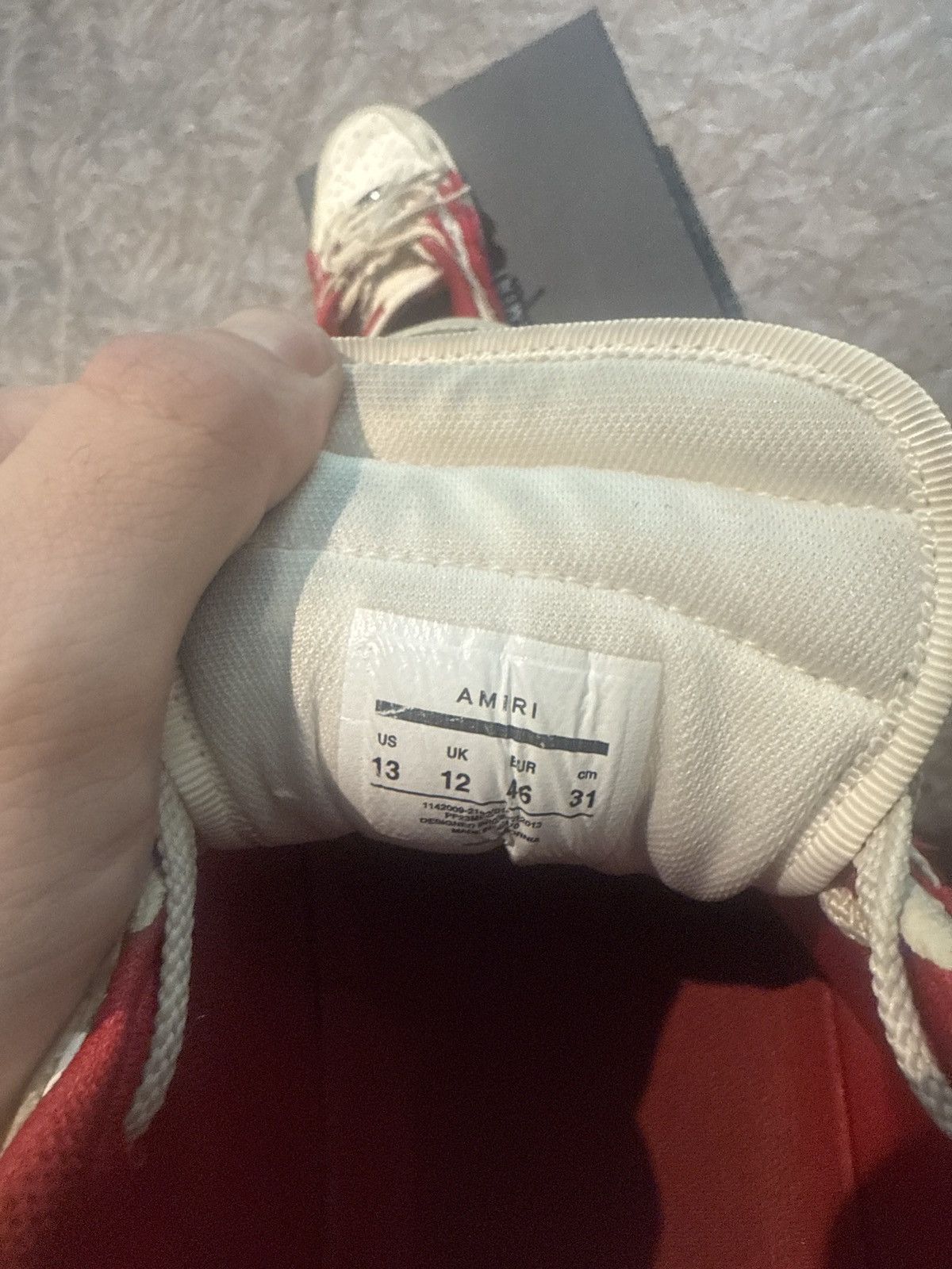 Amiri Amiri Skel Top Low Size US 13 / EU 46 - 6 Thumbnail