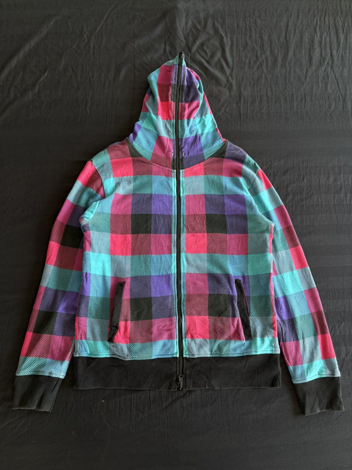 Japanese Brand M25QUARED Reversible Full Zip Hood Punk Y2K Style Size US L / EU 52-54 / 3 - 1 Thumbnail