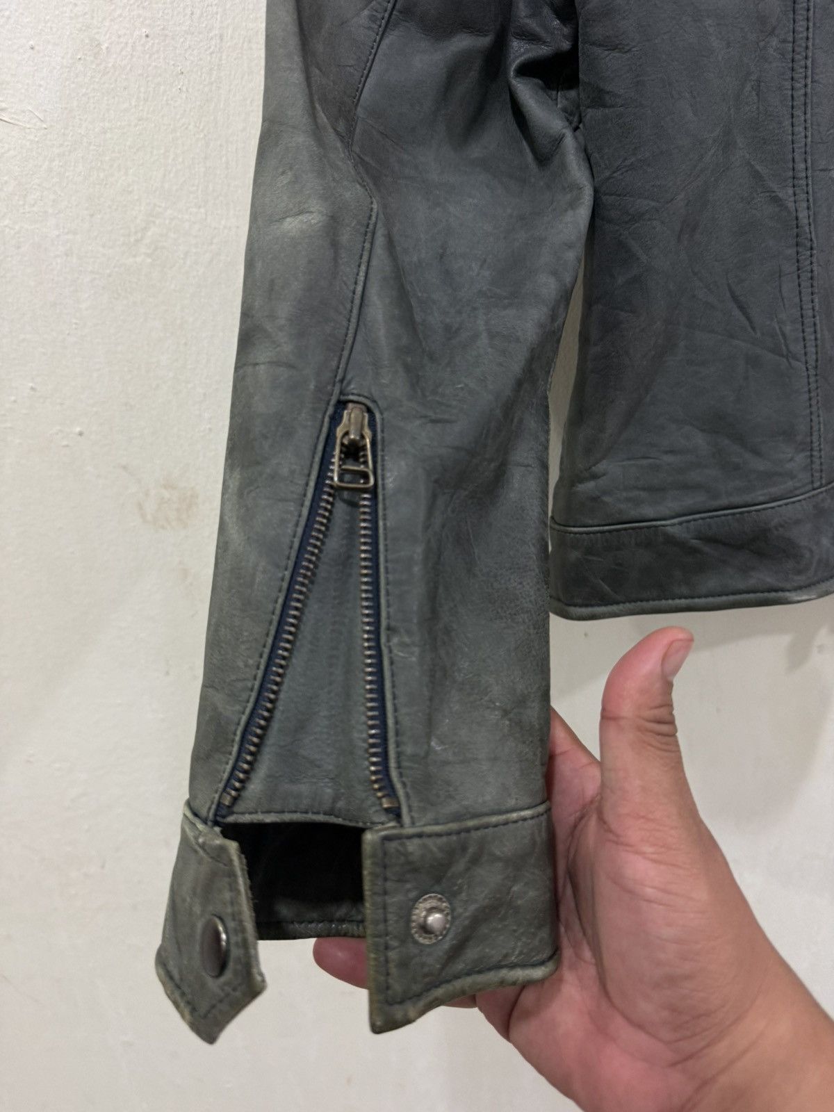 Caruso VTG CARUSO M65 Leather Multipocket Jacket Size US L / EU 52-54 / 3 - 9 Thumbnail