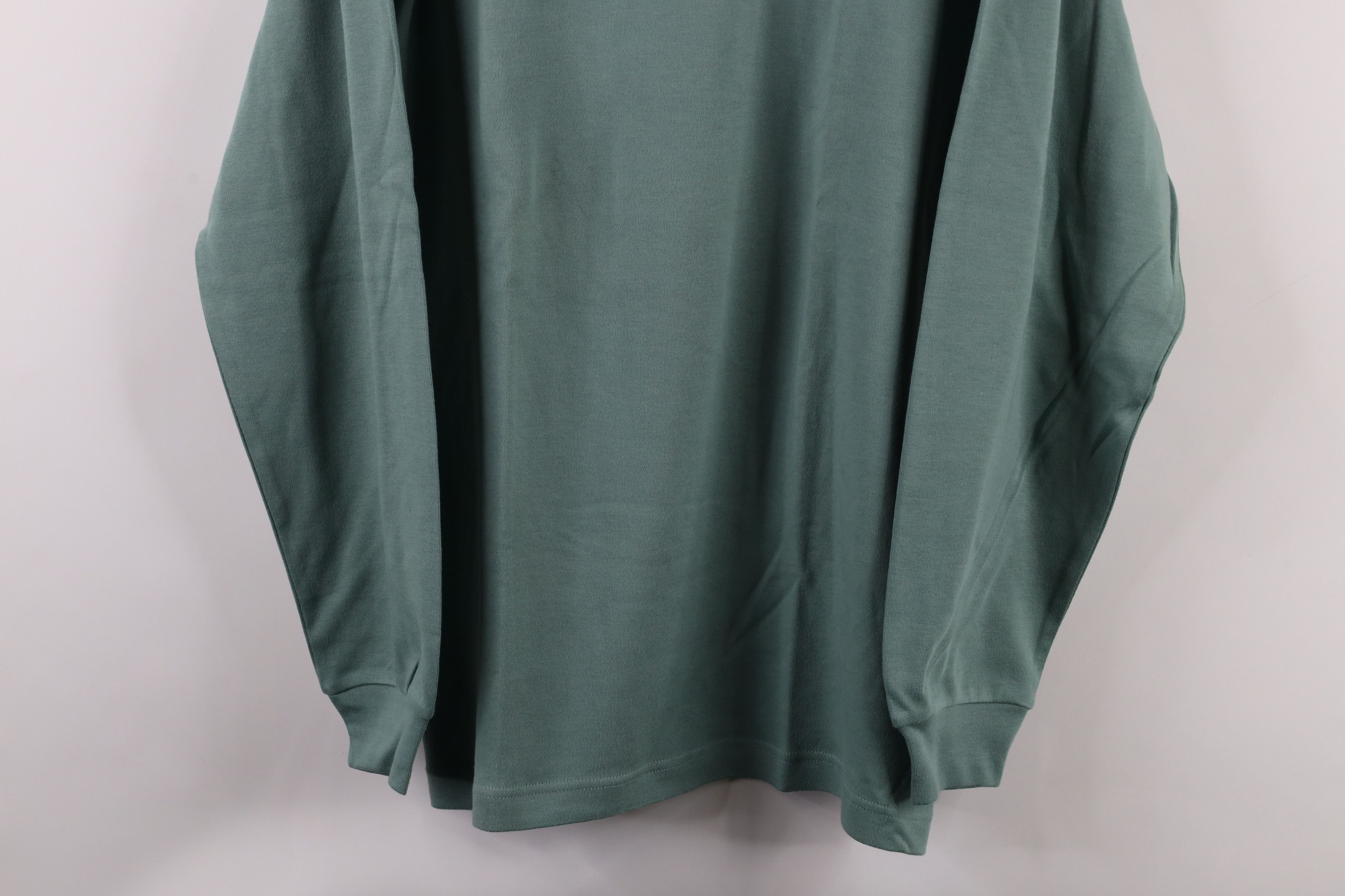 Vintage × Woolrich Woolen Mills Vintage 90s Woolrich Long Sleeve Mock Neck T-Shirt Green Size M / US 6-8 / IT 42-44 - 3 Thumbnail