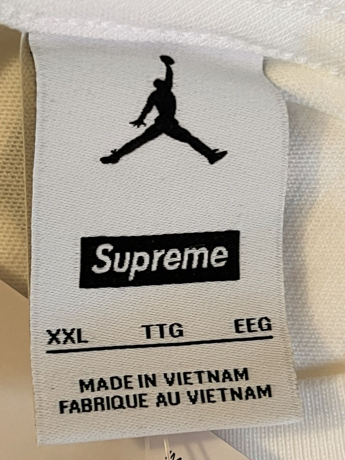 Jordan Brand × Rap Tees × Supreme XXL Supreme Jordan Biggie Notorious BIG tee Tshirt white Size US XXL / EU 58 / 5 - 7 Thumbnail