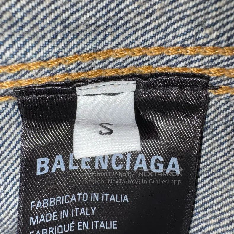 Balenciaga Balenciaga Zipper Destroyed Denim Jacket Size US S / EU 44-46 / 1 - 4 Thumbnail