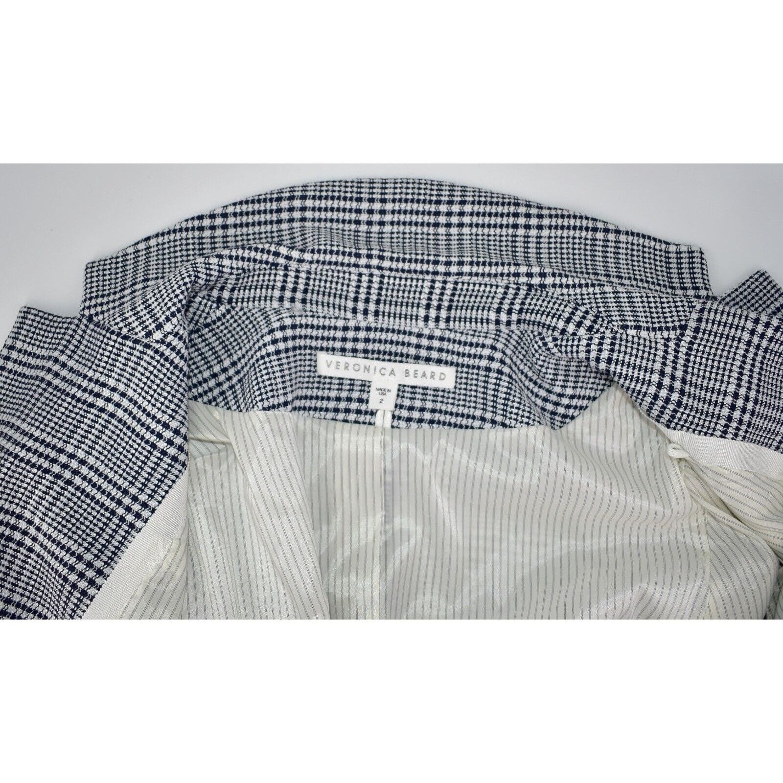 Veronica Beard B0 NEW VERONICA BEARD Plaid Single Button Jacket Blazer Sz 2 Size XS / US 0-2 / IT 36-38 - 5 Thumbnail
