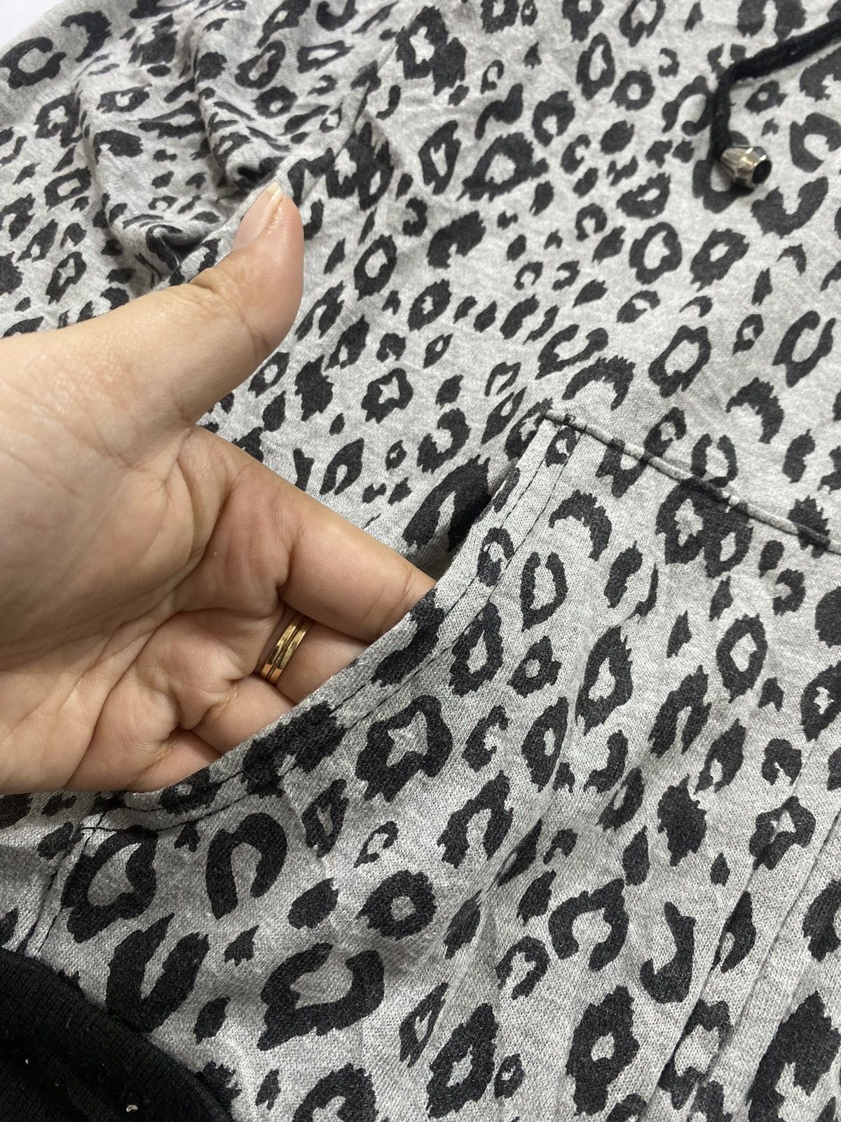 14th Addiction Japanese FJER Leopard Fur Zip Hoodie Lgb Ifsix Style Size US M / EU 48-50 / 2 - 8 Thumbnail