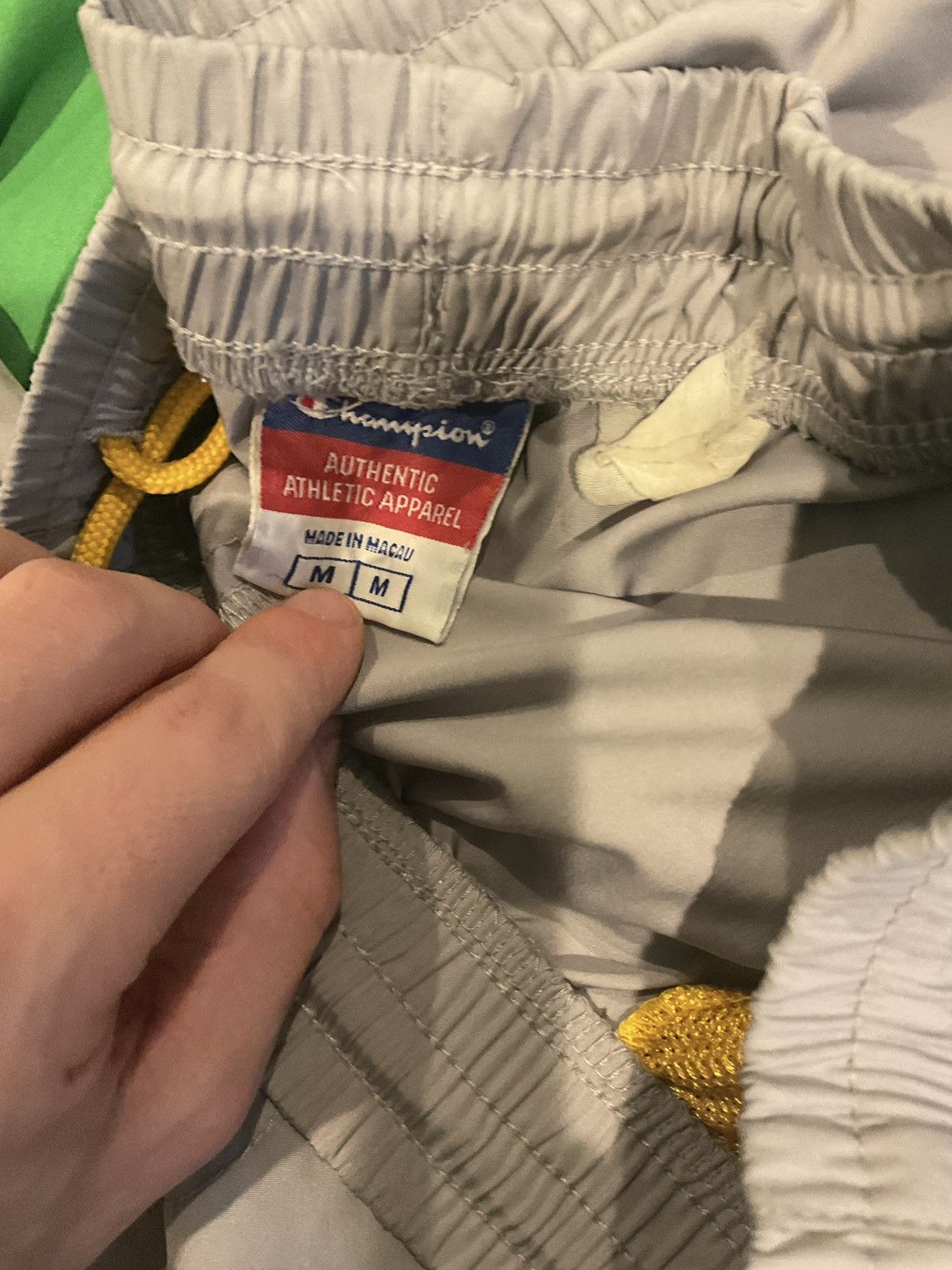 Champion × Vintage Vintage Grey Champion track pants with yellow details Size US 32 / EU 48 - 2 Thumbnail